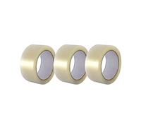 M1SS 3 Rolls 48MM x 66M Clear Packaging Strong Brown Packaging Tape Sticky and Secure Suitable for a Heavy Duty Seal on Shipping Parcels, Boxes and Cartons