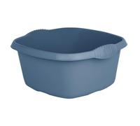 M1SS 32cm Plastic Square Washing Up Bowl Sink Tidy Basin Mixing Kitchen Caddy 9L Litre Serving Bowls (Navy Blue)