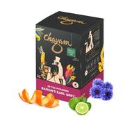 M1SS 40g Baron’s Earl Grey Black Tea Bags - Premium Assam with Bergamot, Orange Peel & Blue Cornflower - 20 Pyramid Biodegradable Tea Bags - Aromatic, Refreshing, Hot or Iced Brew