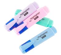 M1SS 48 Pack Pastel Highlighters - Assorted Colours, Chisel Tip Marker Pens for School, Office, Study, Journaling, Bullet Journal, Cute Stationery, Revision & Note Taking - Chunky Design
