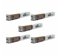 M1SS 5 Rolls Premium Heavy-Duty Kitchen Foil, 10.5 Micron Aluminium Foil Roll, 295mm x 100m | Quality Food Service & Catering Foil | Ideal for Home & Professional - 18 Meter