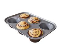 M1SS 6 Cup Deep & Jumbo Muffin Tin - Large Non-Stick Muffin Tray Tin for Baking Yorkshire Puddings, Cupcakes Muffin and Brownies - Bakeware, Oven/Freezer/Dishwasher Safe