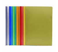 M1SS 60 Pieces Assorted Colour Binding Bars Slide Grip Binding Bars Report Cover A4 Spine Bars Clip Bar File 50 Sheet Capacity for School and Office, Document Classification