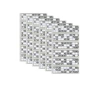 M1SS 6000 Bingo Flyers Single Sheets Jumbo 6 to View - 10 Pads of 600 (Grey)