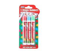 M1SS 8 Packs X 3 Assorted Colours Bingo Dabber Marker Pens Non-Drip Ink Red, Blue, Green For House, Club, Bingo activity