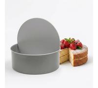 M1SS 9 Inch Loose Base Round Cake Tin Deep - Double Non Stick Coating Baking Pan, Removable Base Cake Bakeware for Cheesecakes, Sponges & Fruit Cakes, Oven Freezer Dishwasher Safe, Made in Britain