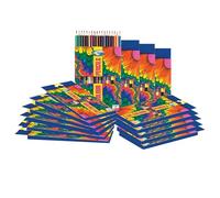 M1SS 96 Packs of Two-Sided Colouring Pencils - 18 Pencils/36 Colours Per Pack, Total 1728 - Multipack Drawing Set for School Supplies, Party Favours, Artists, Sketching & Colouring (96 packs)