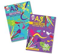 M1SS A3 Artist’s Sketchbook, 130gsm White Premium Pages, 1 Pack | Best Sketch Pad for Colouring, Painting, Sketching and More (A3 Sketchpad with Glue Bound)