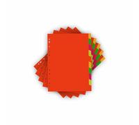 M1SS A4 10-Part File Dividers Pack of 2, Fluorescent Writable Index Tabs