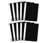 M1SS A4 Display Books 20 Pockets - 40 Views Pack of 10 [Black] a4 Document Folders with Poly Plastic Pockets, Presentation Project Folder for Flexible Cover Portfolio Book Folder