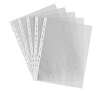 M1SS A4 Punched Punch Pockets, Clear 60 Micron Strong Plastic Wallet Sleeves, Top Opening Poly Pockets for Ring Binder Folders, Filing Wallets (800 Packs)