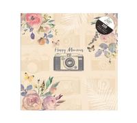M1SS Camera 'Happy Memories' Photo Album 200 Slip-in Pockets of 6x4 Inch (10x15cm) with Memo Writing Space/Section Next to Each Photograph Picture Album Memory Book Photo Collection Travel Wedding