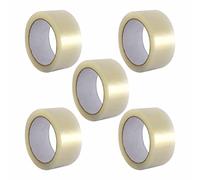 M1SS Clear Packing Tape Parcel Tape Roll 48MM x 66M Strong, Thick and Secure Water Resistant Packing Cartons Moving Homes Parcel Tape Packaging Tape (5 Roll)