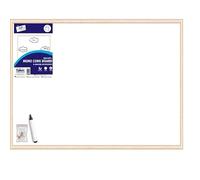 M1SS Dry Wipe Whiteboard with Marker, Hooks and Hanging Cord, Wall Mounted Smooth Erase Writing Board for Office, Home, School and Business Use (60x40 cm)