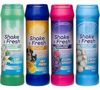 M1SS Duzzit Shake & Fresh Pack of 4 500gm Floral Garden, Linen, Pet, Lily Blossom Carpet Odour Neutraliser Freshens Carpet & Rugs Simply Sprinkle & Vaccum
