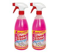 M1SS Elbow Grease Original Degreaser 1L All Purpose Cleaner Dissolves Fat Grime Grease & Oil from Kitchen, Cooker, Bathroom, Outdoor & Fabrics | Solvent-Free Formula - 1000 ml (Pink - 2 pack)