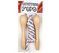 M1SS Family Leisure Traditional Classic Board Games - Chess, Ludo, Dominoes, Snake & Ladder, Match 4, Tumbling Tower & More - Choose Your Game - Family Fun & Travel Sets (Skipping Rope - Wooden)
