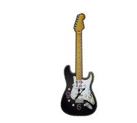 M1SS Guitar Shaped Wall Clock Red - 50cm | Ted Smith Design | Cool Decor for Men - Gaming Room, Bedroom, Office - Preppy & Aesthetic Wall Accessories (Black)