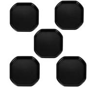 M1SS Heavy-Duty Plastic Small Mixing Tray - Black Tuff Tray for Sand, Water, Cement, Messy Play, Garden & Beach Use (Set of 5)