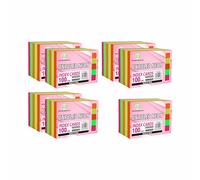 M1SS Heavy Weight Neon Assorted Unruled Index Cards Revision Flash Cards, 5 x 3 Inches Neon Blank Cards 250 GSM Study Record Cards Cue Flashcards for School, Office, Note, to Do Lists (700 Cards)