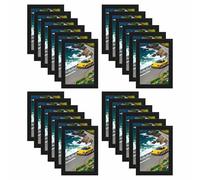 M1SS Multi 8x6 Photo Frames BULK BUY Set of 24, 6x8 Black Picture Frames for Wall Hanging or Tabletop Display