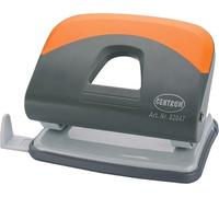 M1SS Orange And Grey Plastic Ergonomic Line Two Hole Punch Machine 25 Sheet Capacity Office Desktop School College Paper Work