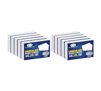 M1SS [Pack of 1000] A6 Record Cards Bulk Unruled Index Cards Revision Cards 6x4 White Blank Postcards Flashcards (6”x 4”)- Blank Flash Index Cards for School, Work, to Do Lists (5"X3.5" inches White)