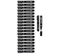 M1SS (Pack of 120) Permanent Markers Thick Bullet Tip Marker Pens Waterproof Quick Drying Pens for Cardboard Plastic Glass Wood Metal Fabric for Colouring Doodling Marking (Black)