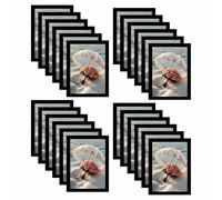 M1SS Pack of 24 Picture Frame, BULK BUY 7x5 Black Photo Frames Tabletop and Wall Mounting Picture Frames with Styrene Window for Office, Bedroom, Living Room