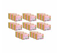 M1SS Pack of 2400 Record Cards Bulk 5x3” Neon Flash Cards 250 GSM (Both Sides Blank) - Learning Flash Cards - Message or Name Card - Perfect for Studying, Presenting, and List- Making