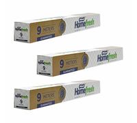 M1SS Pack of 3 Aluminium Foil Rolls (295mm x 9 Metre) - 10.5 Micron Thick Professional Catering Foil, Food Grade Kitchen Foil, Easy Cut, Heat Resistant for Cooking, Baking, BBQ & Food Storage