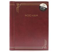 M1SS Photo Album Self-Adhesive - 80 Pages Spiral Bound Memory Book with Cardboard Cover for DIY Memory Storage Book for Wedding, Birthday, Travel & Festival (1, Red)