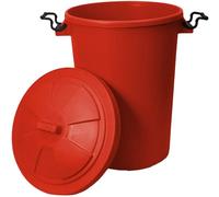 M1SS Red Colour- 50L Clip Lock Lid Bin, 26L,42L,75L Flexi Tub with Seed Starter tray and Small Mixing Tray Garden Home Construction Sites Storage Containers Sand Pool (50L Bin)