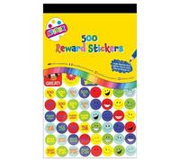 M1SS Reward Stickers 500 x 2 Smiley Merit Labels for Teachers & Schools