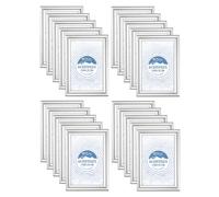 M1SS (Set of 12 - A4 Silver Photo Frame Glass Front A4 Size Picture Frames Certificate Wood Effect Posters Portrait Wall Mountable Gift Wall Art Gallery Home Decor (21 x 29.7 cm)