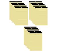 M1SS (Set of 15 A4 Legal Pad - 50 Sheets Yellow Feint Margin Ruled, Perforated Paper, Refill Notepad Lined Writing Pads Memo Book Top Bound