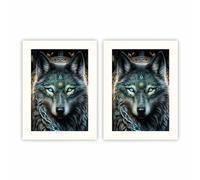 M1SS Set of 2-8 x 6 White Frame | 8 x 6 inches White Photo Frame | Styrene window 8x6 White Photo Frame | 6x8 Picture Frames | White 8x6 Photo Frame for Wall and Tabletop display