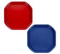 M1SS Set of 2 Small Plastic Mixing Trays Red & Blue 70 x 70 cm