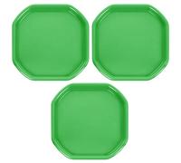 M1SS (Set of 3) - Small Mixing Tray 70cm x 70cm Plastic Assorted Tuff Tray Messy Activities Perfect for Playing Sand Pool Pit Water Garden Beach (Lime Green)