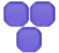 M1SS (Set of 3) - Small Mixing Tray 70cm x 70cm Plastic Assorted Tuff Tray Messy Activities Perfect for Playing Sand Pool Pit Water Garden Beach (Purple)