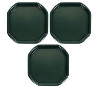 M1SS (Set of 3) - Small Mixing Tray 70cm x 70cm Plastic Assorted Tuff Tray Messy Activities Perfect for Playing Sand Pool Pit Water Garden Beach (Dark Green)