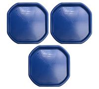 M1SS (Set of 3) - Small Mixing Tray 70cm x 70cm Plastic Assorted Tuff Tray Messy Activities Perfect for Playing Sand Pool Pit Water Garden Beach (Blue)