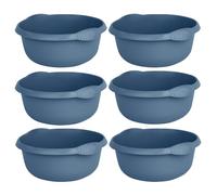 M1SS Set of 6 - 28cm High Grade Plastic Round Bowl for Kitchen Sink, Multipurpose Basin Mixing, Washing Up Bowl sink Tidy Organizer Household, Great for Home and Kitchen