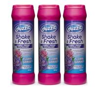 M1SS Shake & Fresh Pack of 3 500gm Carpet Odour Neutraliser Floral Garden 500g Eliminates Smells of Tobacco Cooking & Pets (Floral Garden)