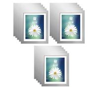 M1SS Silver Picture Frames 8x10 Photo Frame with Mount Glass Front 10 x 8 Inches Wedding Christmas Family Best Friend Photo Frames for Wall Hanging Tabletop (Set of 15)
