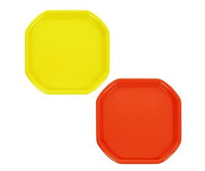 M1SS Small Plastic Mixing Tray Set 2 Yellow & Orange