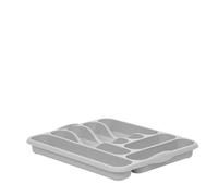 M1SS Soft Grey Plastic Swing Bin, Bowl, Cutlery Tray, Laundry Basket, Dish Drainer, Home And Kitchen Organiser, Kitchen Set (Large Cutlery Tray)
