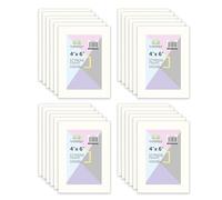 M1SS White 6x4 Photo Frames Pack of 24, Multi White Picture Frames BULK BUY for Wall or Tabletop Display