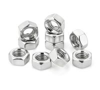 M2(2mm) Stainless Steel Hex Nuts for Bolts & Screws Full Nuts with Coarse Thread DIN 934(Pack of 100)