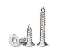 M2.3 Flat Head Self Tapping Screws, 200Pcs Small Countersunk Torx Anti-Theft Wood Screws, 304 Stainless Steel(M2.3x16mm)
